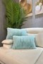 Plush Rabbit Throw Pillow Cover Imported Premium Fabric Rectangular - Mint Green - 2