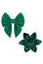 Bow Tie and Flower Bow Tie Set for Female Dogs (Bow Tie Only, Leash Not Included)