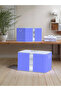 - Washable Cotton Gold Home Sweet Home Blue Striped Window Big Bag 64X41X35cm D63B - 7