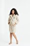 Women's Hooded Embroidered 100% Bamboo Short Dressing Gown