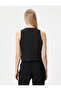 V-Neck Vest with Clasps and Flap Pockets - 4