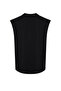 Siyah Oversize/Geniş Kesim Kabarık Yazı Baskılı Etiketli T-Shirt/Atlet TMNSS24AL00005 - 8