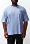 Lilac Oversize Large Size Comfortable Cotton T-Shirt - TMNSS24BF00023 - 4