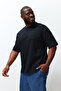 Big Size Black-Ecru Oversize 2-Pack 100% Cotton T-Shirt Tmnss24Bf00042 - 4