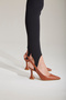 Lydian Tan Matte 8 cm Women's Stiletto, High Heels - 5