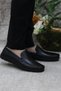 31101 Black Leather Genuine Leather Loafer Men's Ballerina Shoes