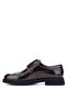 Men's Genuine Leather Claret Red Casual Shoes - 2