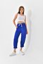 Pocket Wrapped Shalwar Trousers with Elastic Waist and Darted Legs - 4