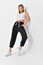 Pocket Wrapped Shalwar Trousers with Elastic Waist and Darted Legs - 3
