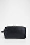 Men's Genuine Leather Black Crocodile Shaving Bag - 3