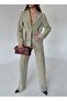 Light Khaki Belted Jacket Trousers Set