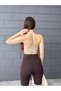 Women's Rope Strap Knitted Crop Top Blouse with Ribbed Pads - 3