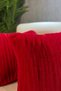 Plush Rabbit Throw Pillow Cover Imported Premium Fabric - Red (square) - 4