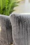 Plush Rabbit Throw Pillow Cover Imported Premium Fabric - Dark Grey (square) - 5