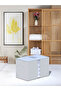 - Washable Cotton Home Sweet Home Blue Vertical Striped Mega Size Bag 46x74x46cm D54 - 4