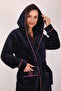 100% Bamboo Hooded Long Dressing Gown