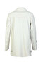 Women's Genuine Leather Off-White Leather Coat - 4