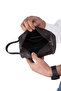 01pc002001 Men's Handbag Hand Quilt Clutch Bag Printed Brown - 5