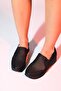 PURCAN Black Glitter Mesh Thick Soled Women's Casual Shoes - 3