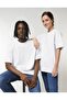 Unisex Crew Neck Oversize White T-shirt Basic