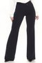 Black Women's Casual Office High Waist Palazzo Pants - 3