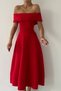 Evening & Prom Dress - Red - Flared skirt - 5