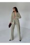 Light Khaki Belted Jacket Trousers Set - 5