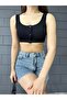 Women's Thick Strap Button Detailed Crop Top Bustier - 5