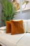 Plush Rabbit Cushion Cover, Imported Premium Fabric - Mustard - 5