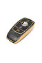 Black Auto Key Control Case for Mercedes Benz Leather Look 2017-2020 - 2