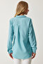 Women's Turquoise Soft-Textured Basic Shirt DD01297 - 6