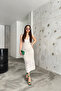 Women's Cream Lined Dress - 4