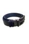 Black Navy Blue 100% Leather Double Sided Belt 3002