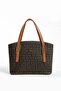 Women's Brown Tan New Season Large Size 5 Compartment Hand and Shoulder Bag 26x20cm TR3040 - 2