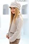 Girl's Chanel Fabric Jacket and Leather Pants Brown Bottom Top Set - 2