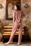Bamboo Cotton V-Neck Short Sleeve Women's Pajamas Set - 2