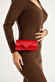 RED Patent Leather Mini Evening Dress Bag CLUTCH PORTFOLIO BAG - 3