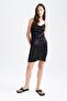 Regular Fit Degaje Back Cross Detailed I?p Strap Satin Mini Dress X3624az22hs - 7