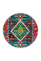 Pink Blue Themed Traditional Motif Ethnic Patterned Vintage Decorative Carpet 3598 - 2