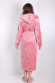 100% Bamboo Hooded Long Dressing Gown - 4