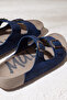 Extra Comfortable Double Buckle Soft Sole Daily Navy Blue Slippers - 5