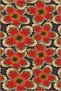 Brown Red Themed Floral Floral Patterned Creative Modern Decorative Rug 3601