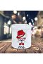 Red Hat Dog Printed Ashtray Ceramic Ash Tray-25489