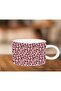 Pink Leopard Pattern Coffee Cup Double Turkish Coffee Cup 150 Ml Porcelain Luxury Cup