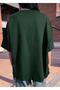 Brooklyn Printed Green Oversize T-shirt Relaxed Cut - 2