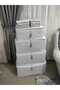 White tasselled cloth set of 6 - 3