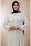Gathered Hem Polka Dot Viscose Dress - 3