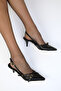 Black Women's Classic Heeled Shoes 18774 - 4