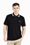 Men's Black Polo Neck T-Shirt N1K01357