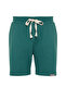 Emerald Green Regular Cut Textured 100% Cotton Shorts Tmnss24Sr00022 - 7